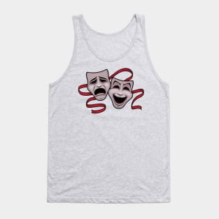 Comedy And Tragedy Theater Masks Tank Top